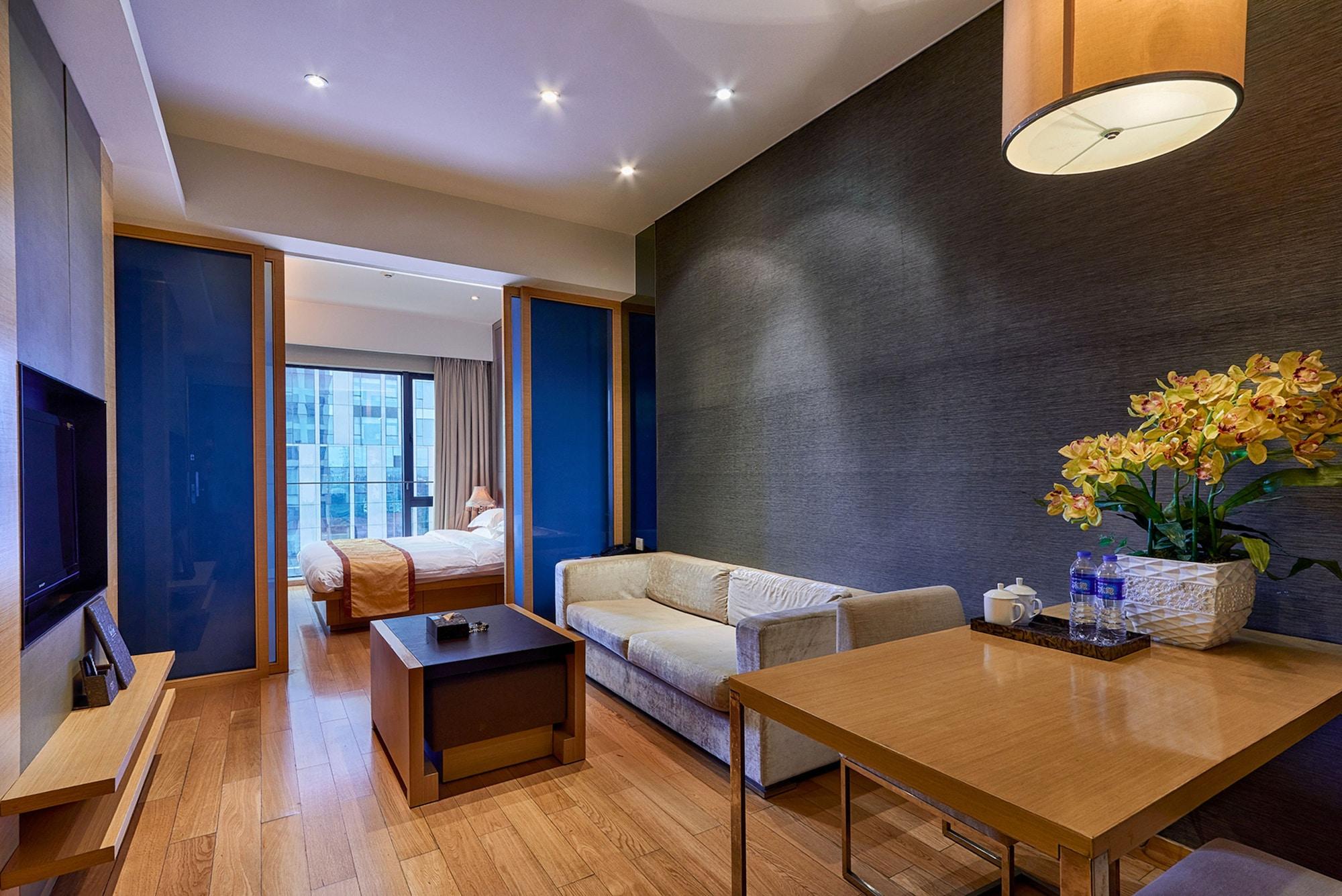 Shajing Guangzhou Heefun Apartment - Poly World Trading Center מראה חיצוני תמונה