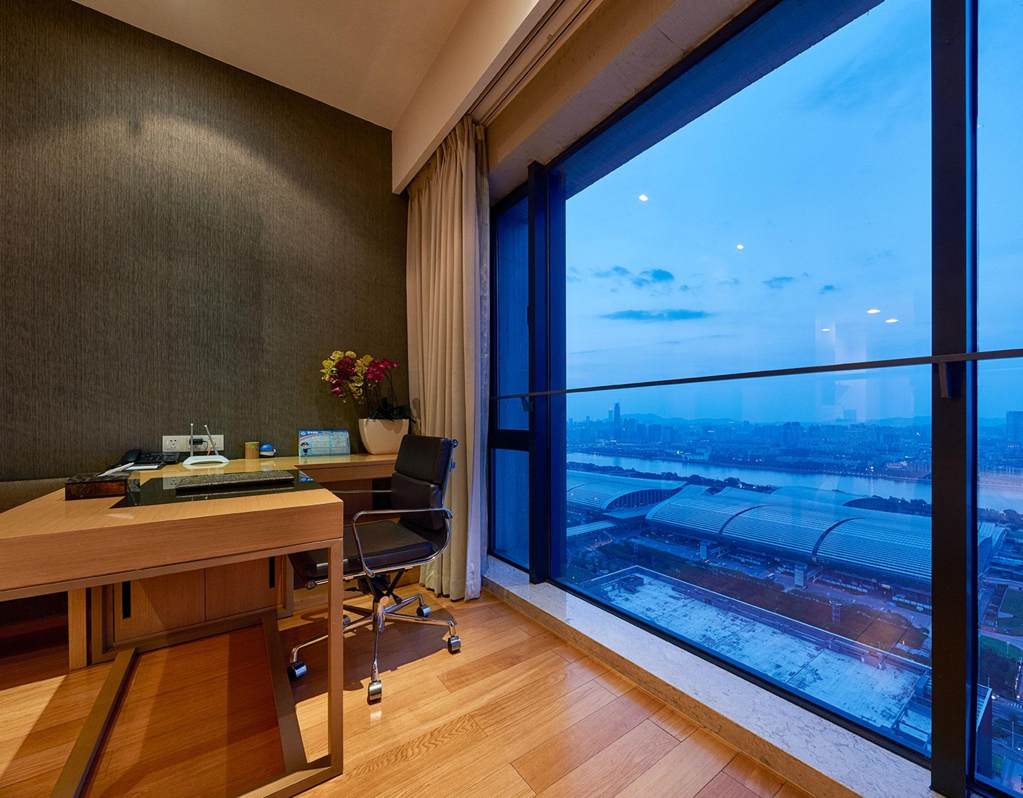 Shajing Guangzhou Heefun Apartment - Poly World Trading Center מראה חיצוני תמונה